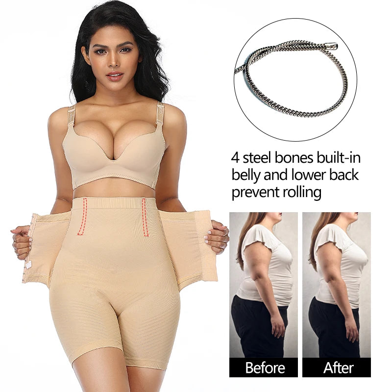 Women Shapewear High Waist Trainer Tummy Control Shorts Slimming Body Shaper Butt Lifter Safety Boyshorts Corrective Underwear