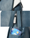 Leather Backpacks Zipper Female Chest Bag Travel Back Pack Ladies Bagpack School Bags
