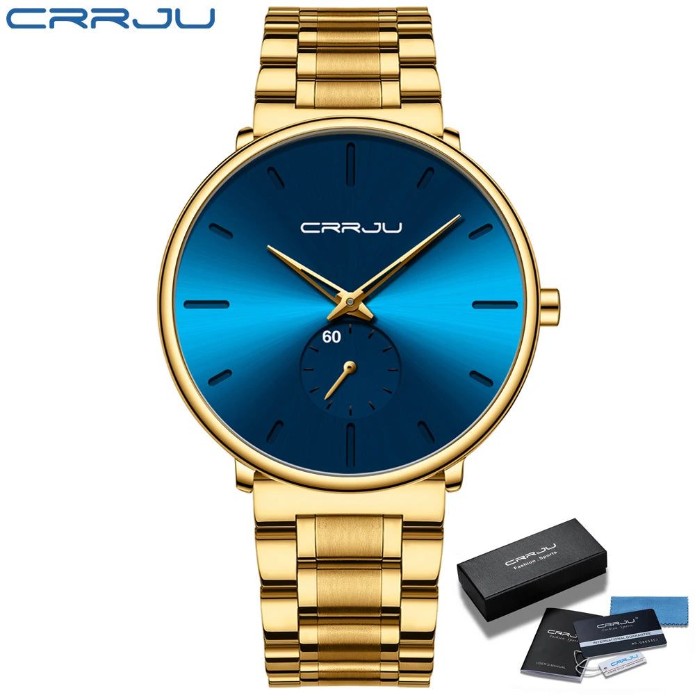 Watches Stainless Steel Men's Wrist Watch Casual Luxury Waterproof Sport Watch for Men Quartz Watch Relogio Masculino