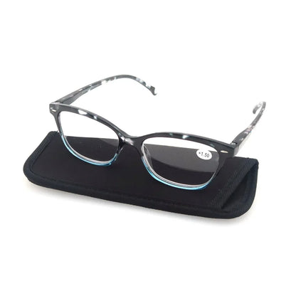 Reading Glasses Classic Round Stylish Frame Readers Eyeglasses Spring Hinge Presbyopia Glasses