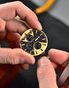 Zebra Handmade Wood Watch Quartz Classic Wristwatch Auto Date Stopwatch