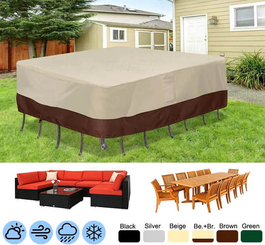Heavy Duty Waterproof Outdoor Furniture Cover 420D Patio Garden Sofa Table Chair UV Rain Snow Protector