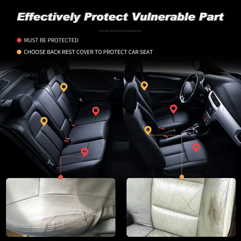 Karcle Car Seat Cover Full Set Front Rear Linen Car Cushion Breathable Universal Seat Pad Auto Protector Mat Interior Accessory