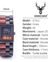 Women Watches Top Brand Luxury Ebony Wood Quartz Wristwatch