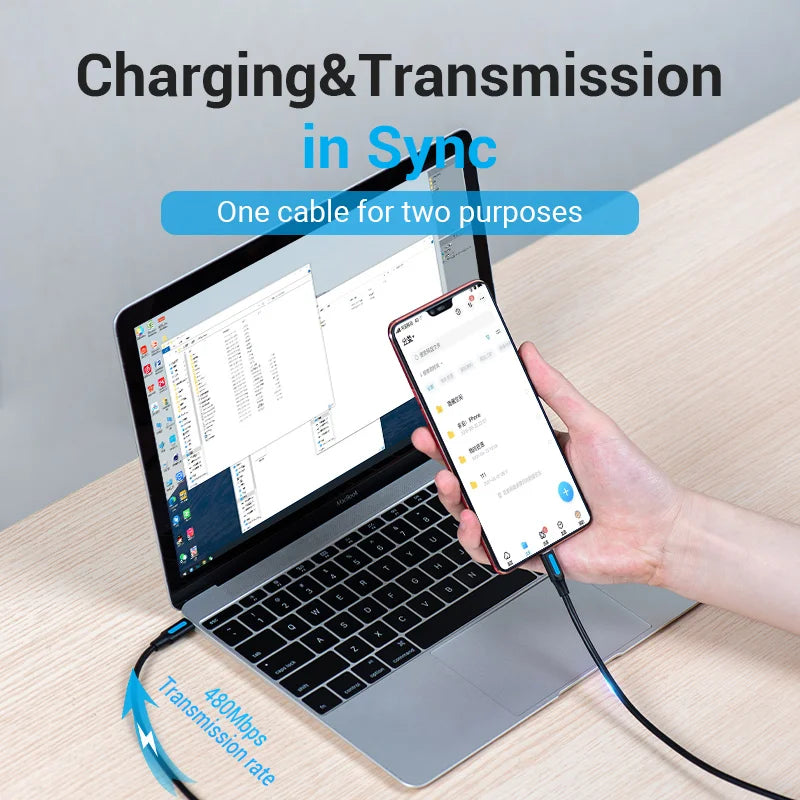 Type C to Micro USB Cable Fast USB Type-C Adapter for Samsung Huawei Xiaomi MacBook Pro OTG Mobile Phone Micro USB Cable