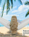 Cotton Hammock Brazilian Double Hammock Hiking Camping Soft Comfortable Fabric Canvas Hammock for Patio Porch Garden Backyard