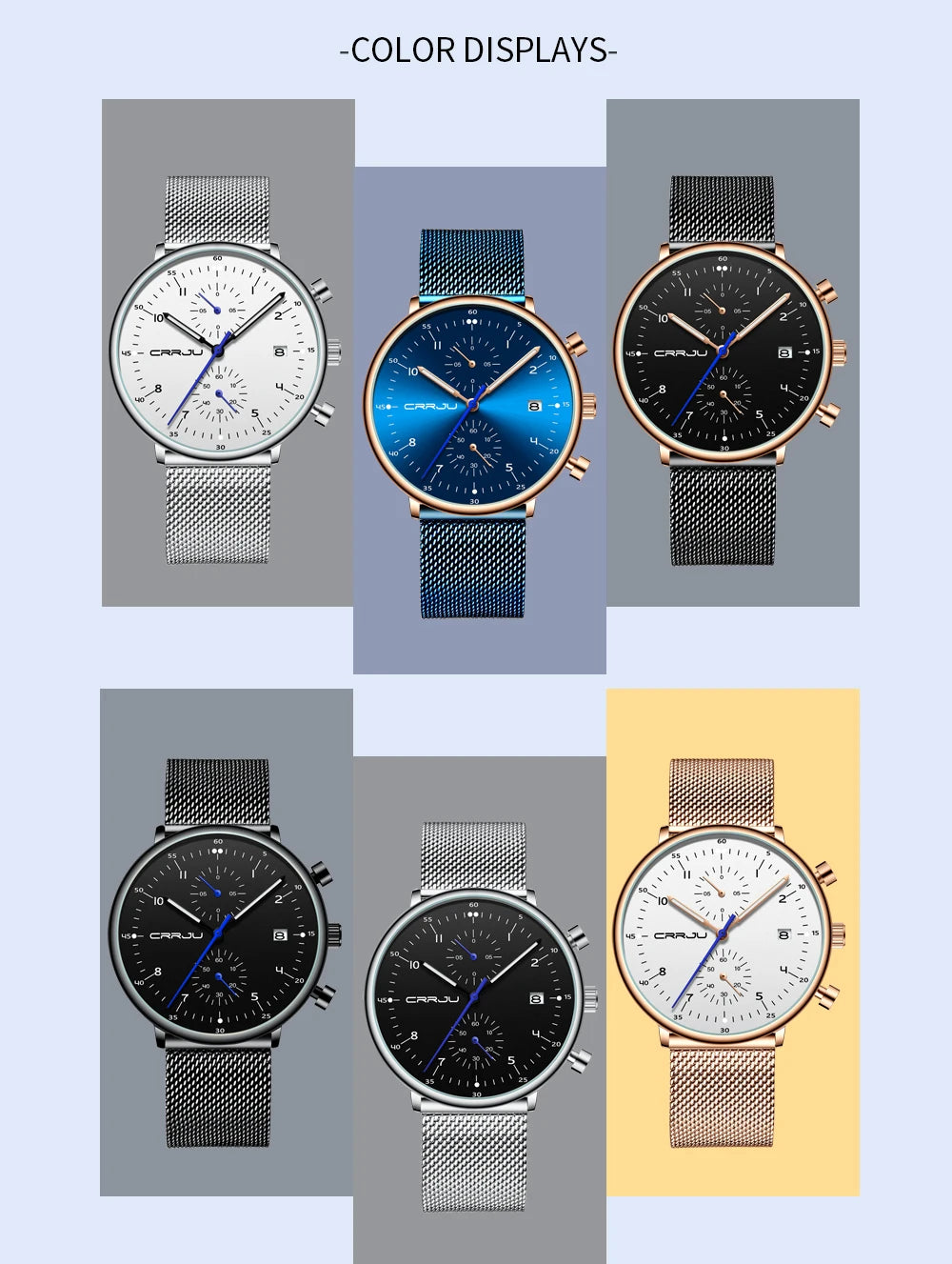 Mens Watch Top Luxury Brand Men Stainless Steel WristWatch Men's Military waterproof Date Quartz watches relogio masculino