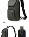 Crossbody Bag For Men Portable Waterproof Shoulder Messenger Bags Male Travel Short Trip Chest Bag Fit For 9.7 Inch iPad