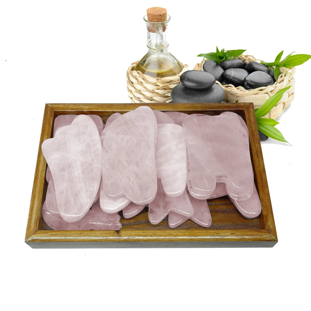 Rose Quartz Roller Slimming Face Massager Lifting Tool Natural Jade Facial Massage Roller Stone Skin Massage Beauty Care GUASHA