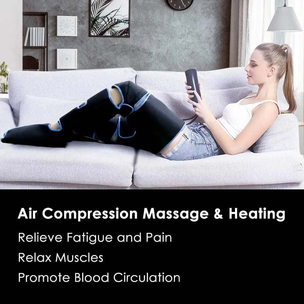 USB Foot air pressure leg massager promotes blood circulation, body massager, muscle relaxation, lymphatic drainage device 360°