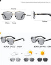 UV400 Polarized Photochromic Driving Sunglasses for Men and Women