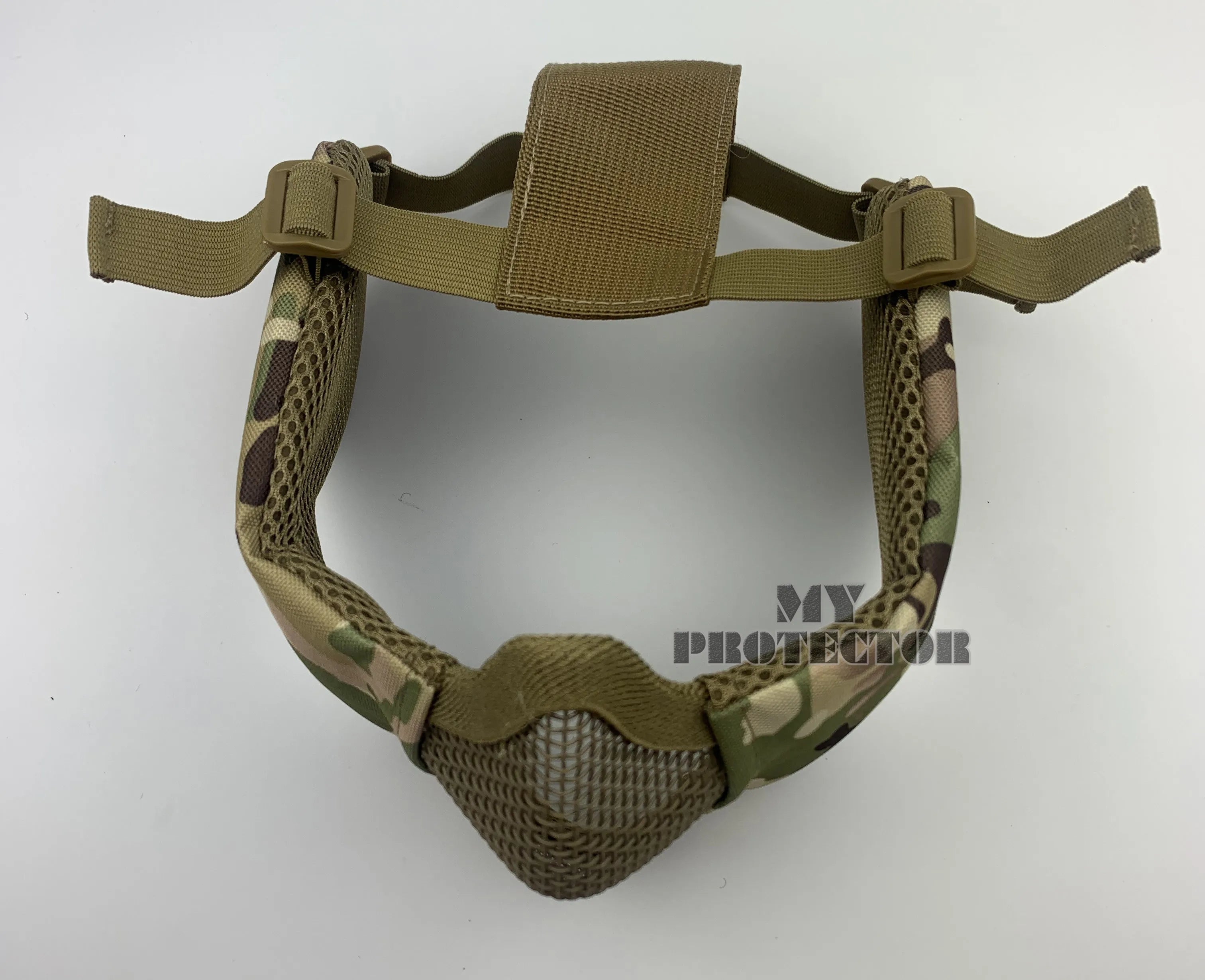 Airsoft Face Mask With Ear Mesh Face Breathable Mouth Mask Tactical Paintball Softair Protective Mask Shooting Hunting Equipment