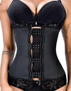 Latex Rubber Waist Trainer Body Shaper Women Hook Zipper Bustiers Waist Cincher Tops Slimming Shapewear Girdle Slim Belt