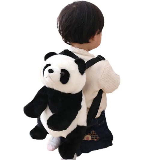 Kawaii Panda Plush Backpack Soft Adjustable Shoulder Bag