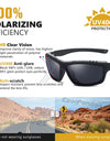 Square Frame Tactical Polarized Sunglasses for Men Army Sports Driving Goggles
