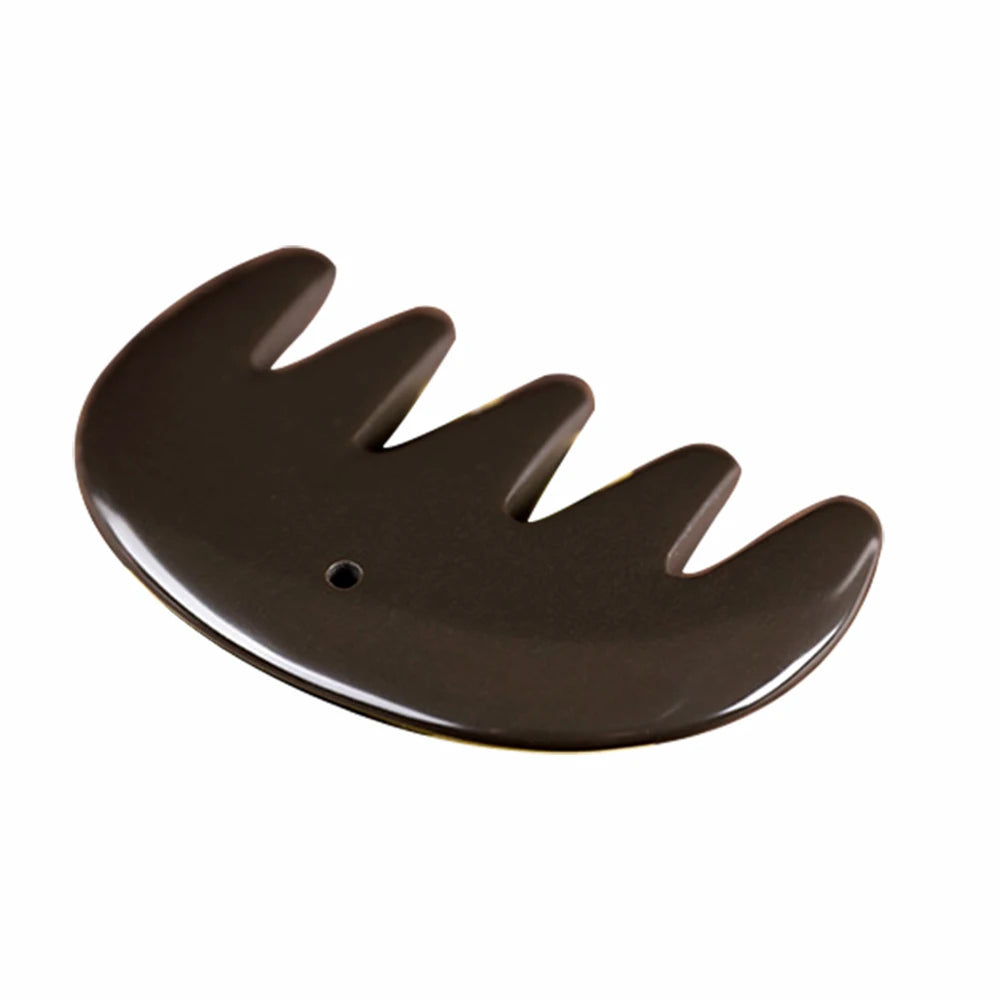 5A grade brown color Si Bin Bian stone massage guasha kit multifuntion beauty head hair comb 100% original