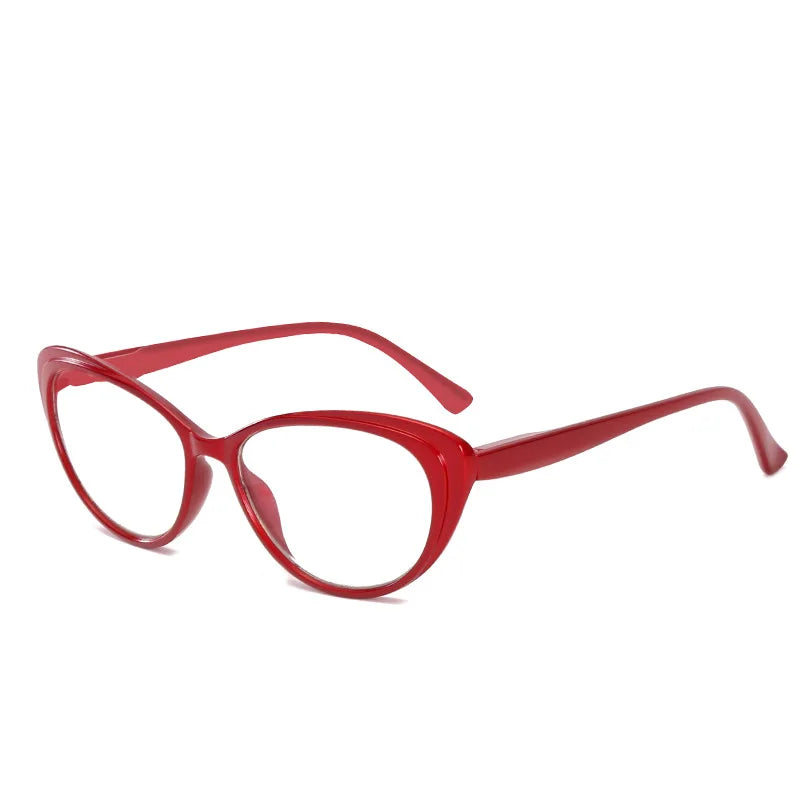 Cat Eyeglasses Clear Lens Presbyopia Spectacles Red Eyewear +1.0 +1.5 +2.0 +2.5 +3.0 +3.5 +4.0