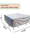 90 Sizes Waterproof Outdoor Patio Garden Furniture Covers Rain Snow Chair Cover for Sofa Table Chair Dust Proof Gray Black