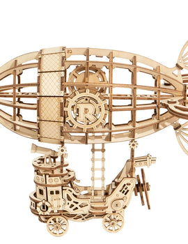 Airship 3d Wooden Puzzle, Brain Teaser, Construction Set for Teens