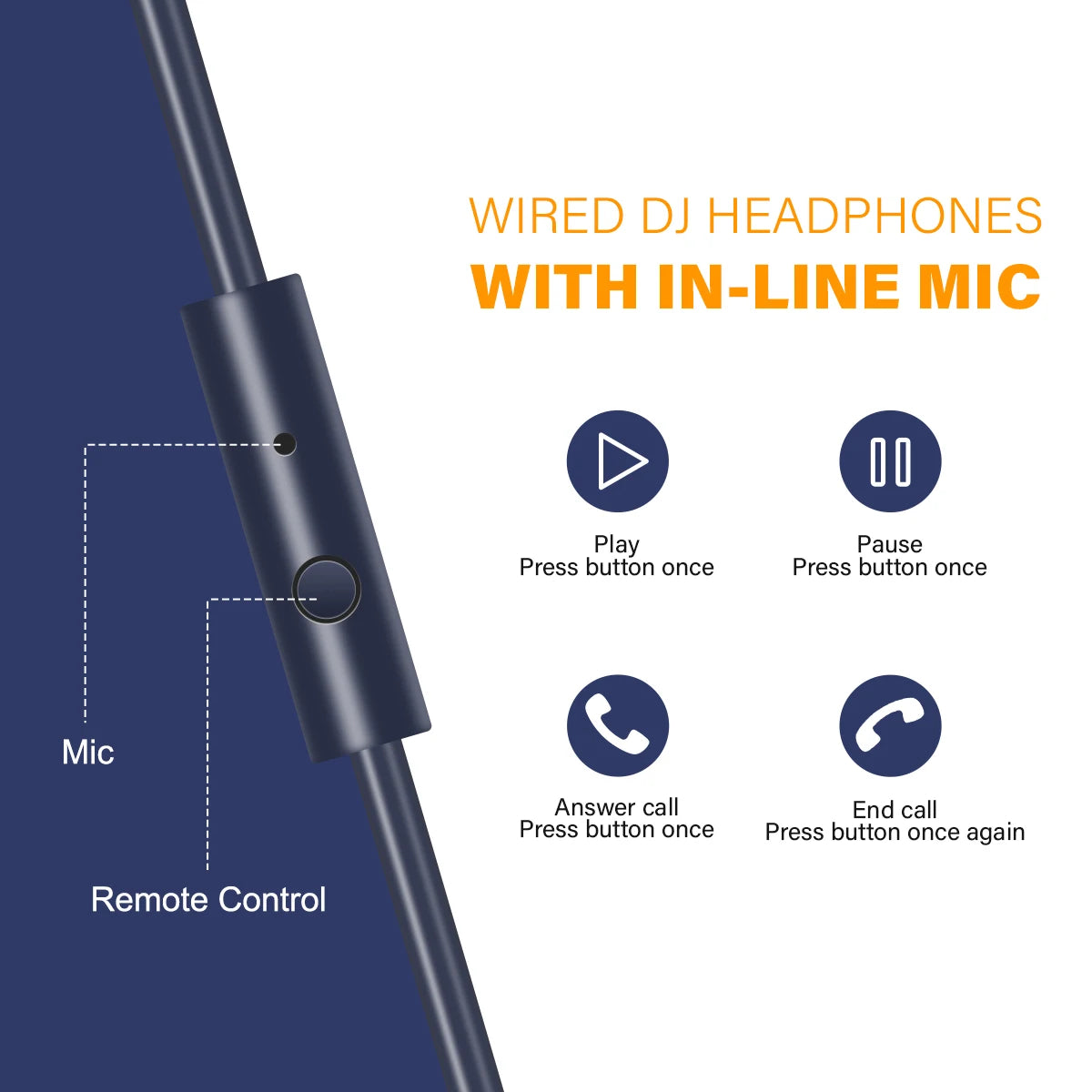 Pro 10 Wired DJ Headphones Bass Stereo Gaming Headset With Microphone For Phone Studio Monitor Headphone For Recording