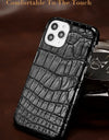 100% Natural Crocodile Leather Phone Case for iPhone 16 15 Pro Max 14 ProMax Pro 16 Plus 15Pro 16Pro 14Plus Luxury Cover
