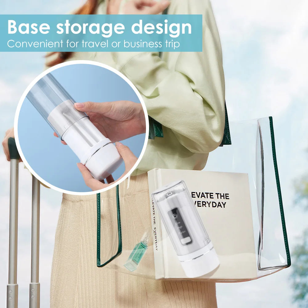 Oral Irrigator +4 Jets 3 Mode USB Rechargeable Water Flosser Portable Dental Water Jet Waterproof Irrigator Dental Teeth Cleaner