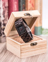 Women Watches Top Brand Luxury Ebony Wood Quartz Wristwatch