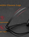 Ultra Light Square Comfortable Large Eyeglasses Pure Titanium Fashion Optical Prescription Glasses Frame Men HR3068