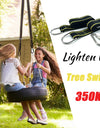Lighten Up Hammock Straps Rope Carabiner Tree Swing Hanging Kit Hammock Straps Camping 350KG Load Capacity Rope Carabiner