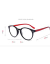 Reading Glasses Women Round Frame PC Reading Glasses for Men Spring Hinge