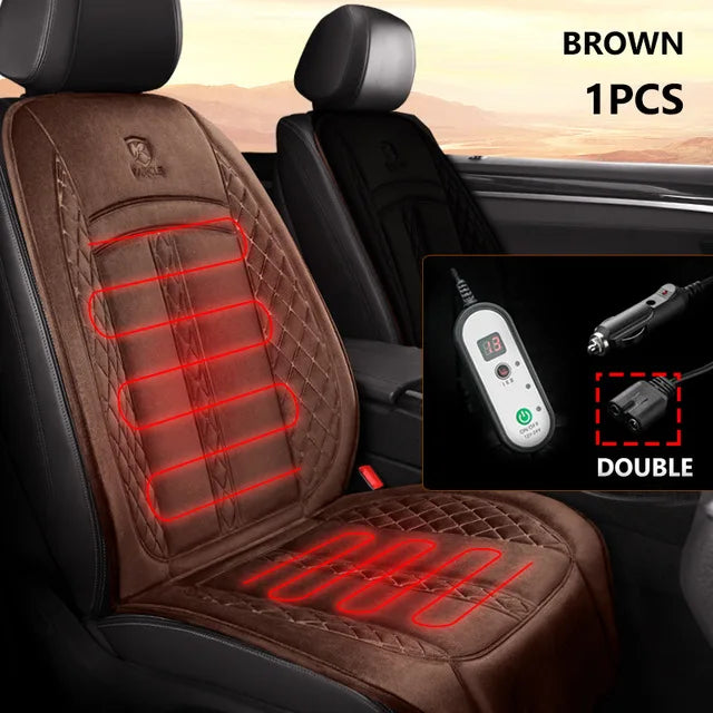 12V 24V Heated Car Seat Cover Universal Winter Electric Heating Cushion