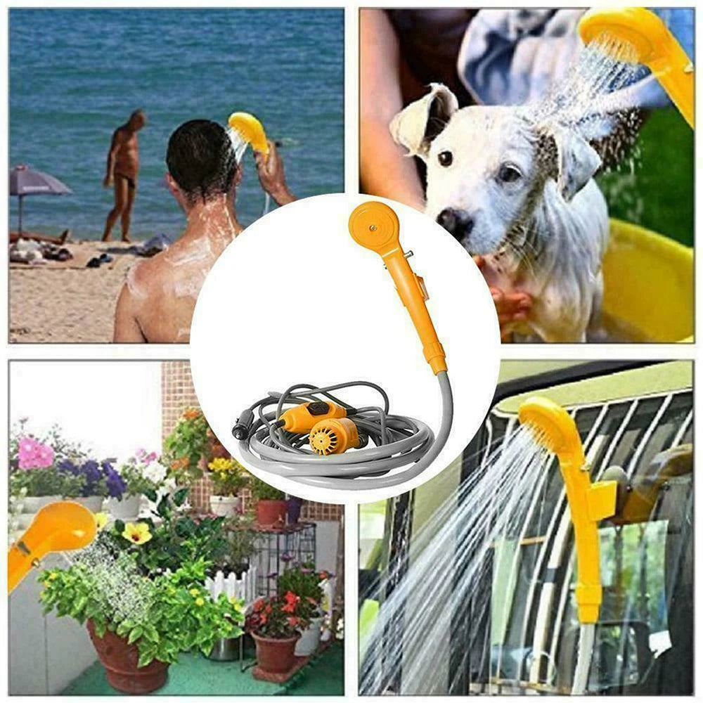 Portable 12V Camping Shower Pump Kit for Car Travel