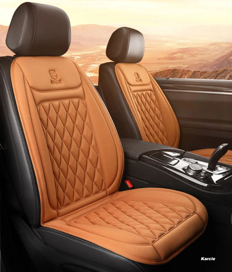 Heated Car Seat Cover 12-24V Universal Car Seat Heater 30'S Fast Heating Pad Thicken Car Heated Seat Cushion Warm Seat Protector
