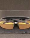 Men Aluminium Photochromic Sunglasses Men Safe Driving Goggle Polarized Sunglasses