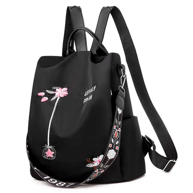 Waterproof Oxford Backpack Fashion Anti-theft Women Backpacks Print School Bag High Quality Large Capacity Backpack