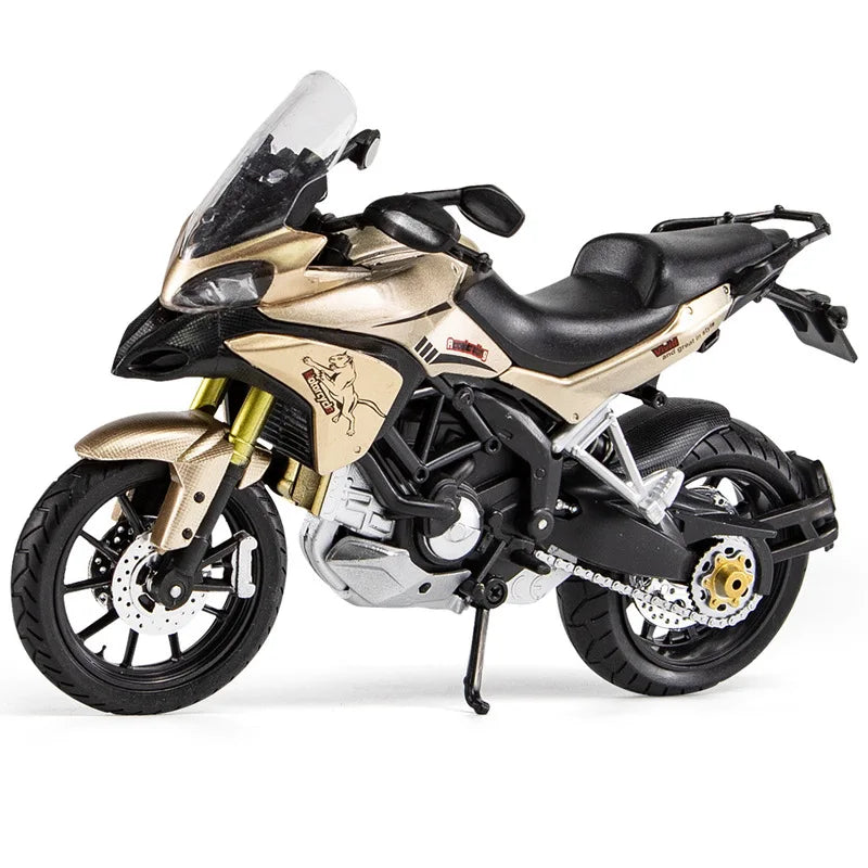 1/12 Ducati MTS Enduro Die Cast Motorcycle Model Toy Vehicle Collection Autobike Shork-Absorber Off Road Autocycle Toys Car