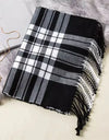 Classic lattice men soft shawl plaid scarves shawl wraps shawl neckerchief headband muffler