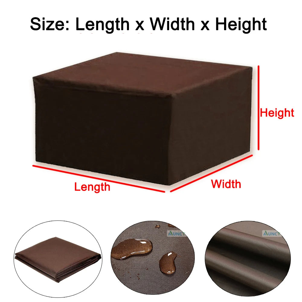 Waterproof 210D Patio Furniture Cover Outdoor Garden Sofa Table Chair Dustproof Rain Snow Protector