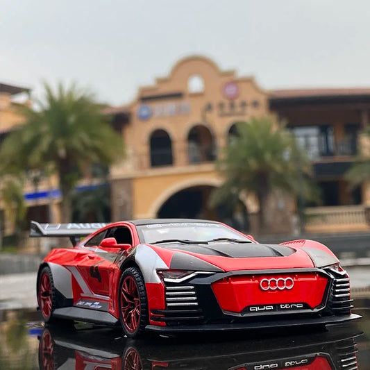 1:32 Audi GT Alloy Sports Racing Car Model Diecast & Toy Vehicle Metal Car Model Sound and Light Simulation Collection Gift