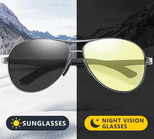 Photochromic Polarized Aviation Driving Sunglasses for Men and Women UV400