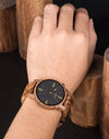 Wooden Wristwatch Wrist Band Man Luxury Calendar Quartz  Simple Date Display Wood Watch