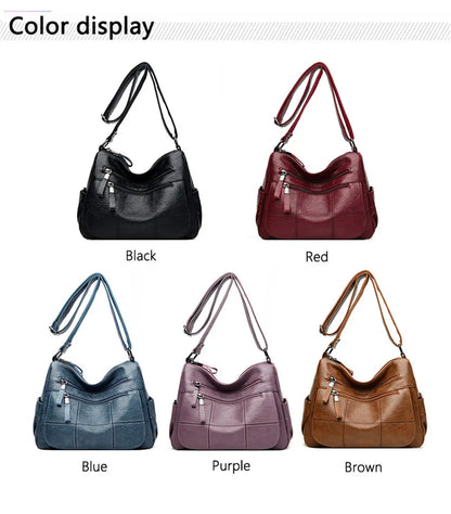 Luxury Handbags Women Bags Designer High Quality Multi-pocket Soft Leather Casual Shoulder CrossBody Bags for Women