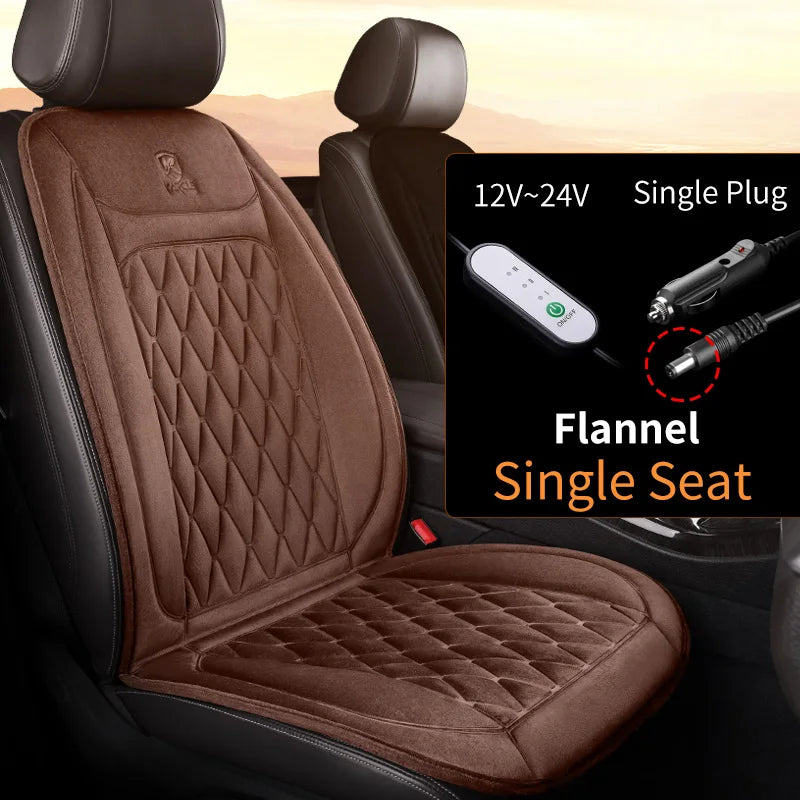 12V 24V Heated Car Seat Cover Fast Heating Electric Car Seat Cushion