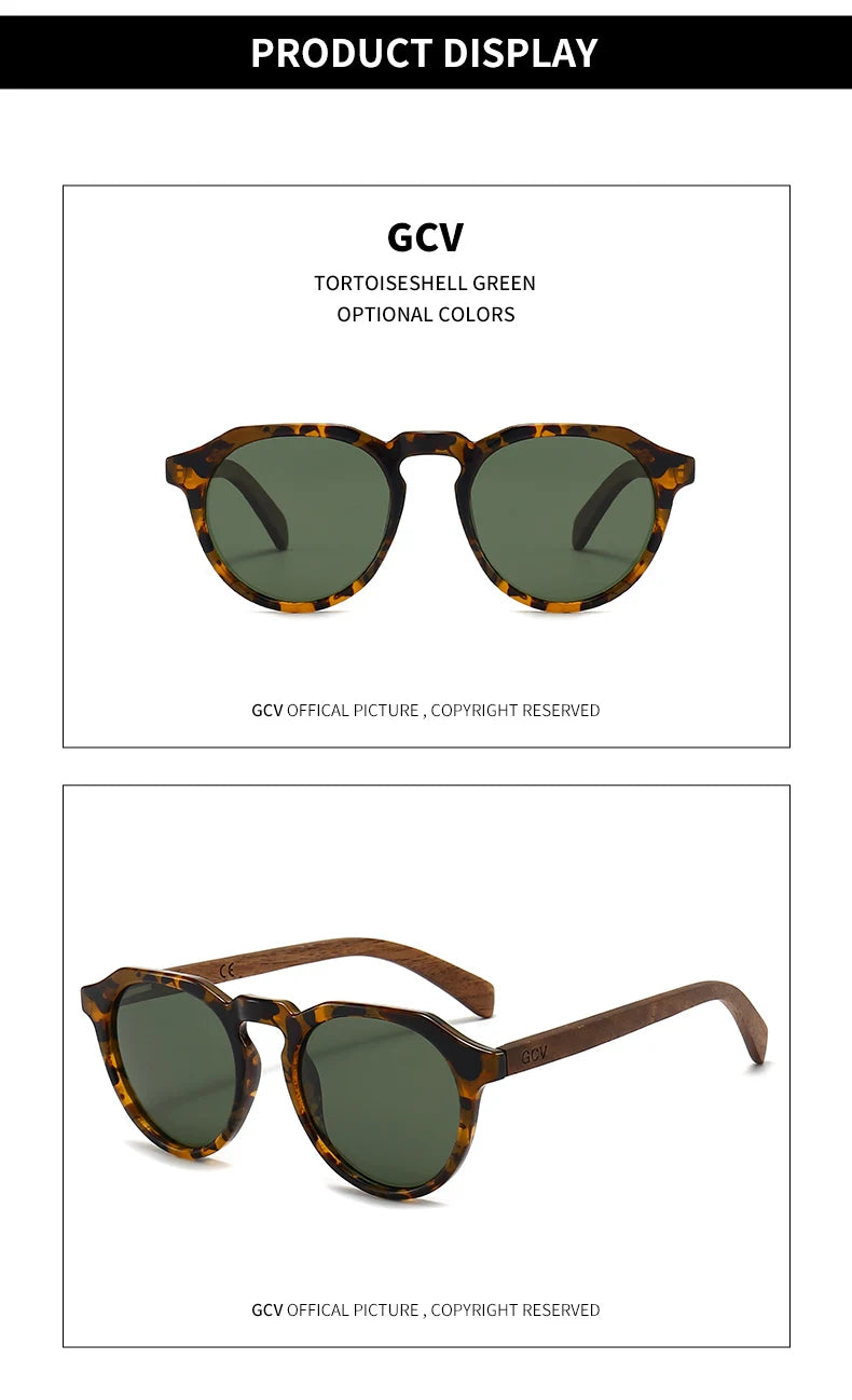 Walnut Wood Butterfly Polarized UV400 Fashion Sunglasses for Men Women Lightweight Luxury Eyewear