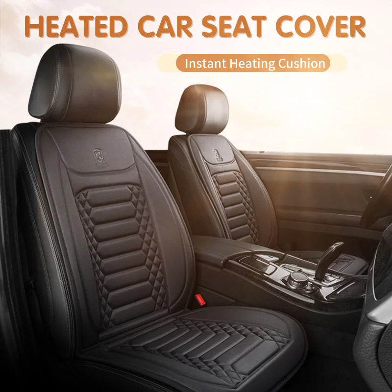 Car Heated Seat Cover 12V Universal 30's Quick Heating Seat Pad Intelligent Controller Widen and Thicken Car Auto Seat Heater