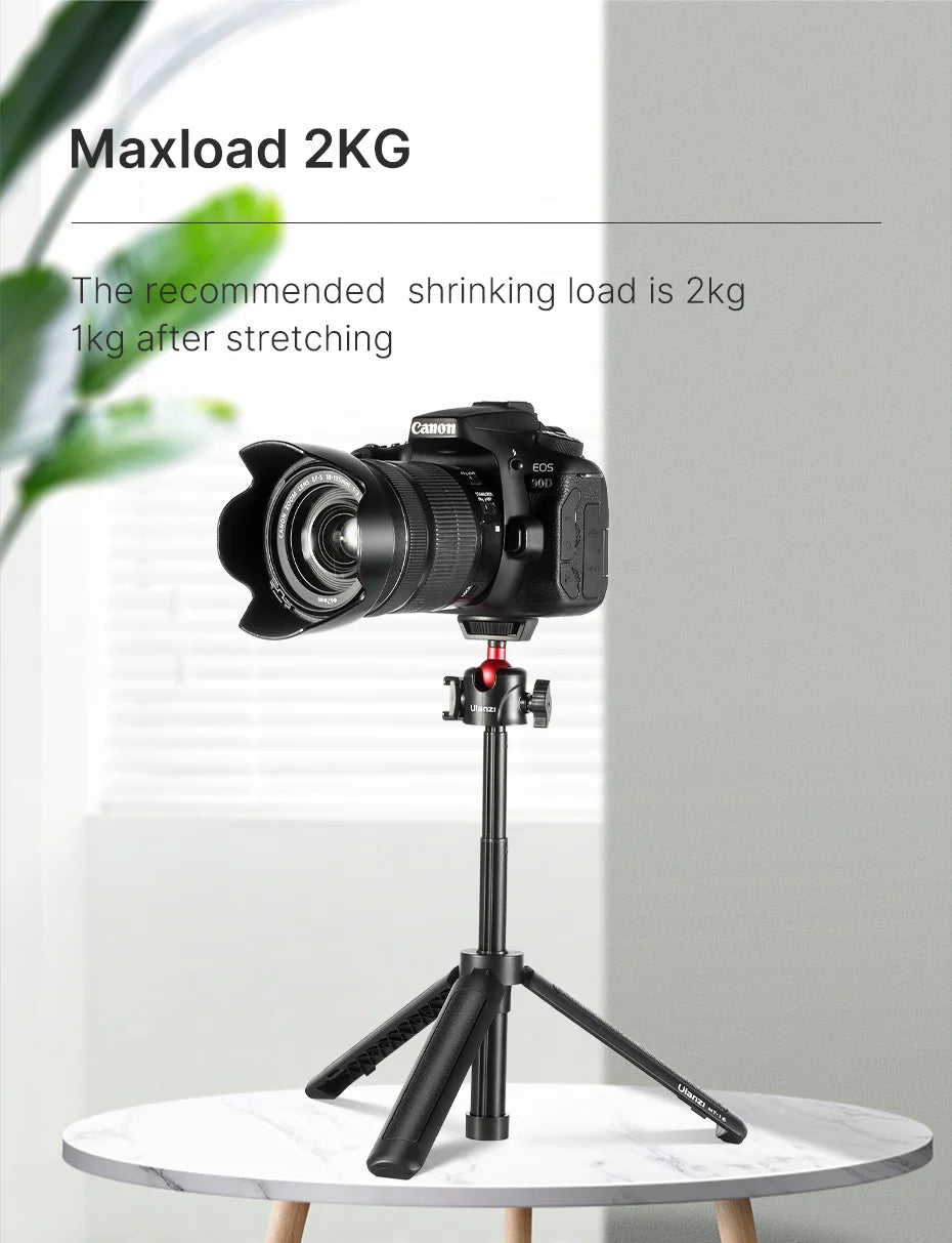 Extend Tablet Tripod with Cold Shoe for Microphone LED Video Fill Light Smartphone SLR Camera Tripod