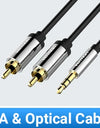Digital Optical Audio Cable Toslink SPDIF Coaxial Cable 1m 2m for Amplifiers Blu-ray Xbox 360 PS4 Soundbar Fiber Cable