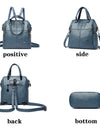 Leather Backpack Women Shoulder Bags Multi function Travel Backpack School Bags Bagpack