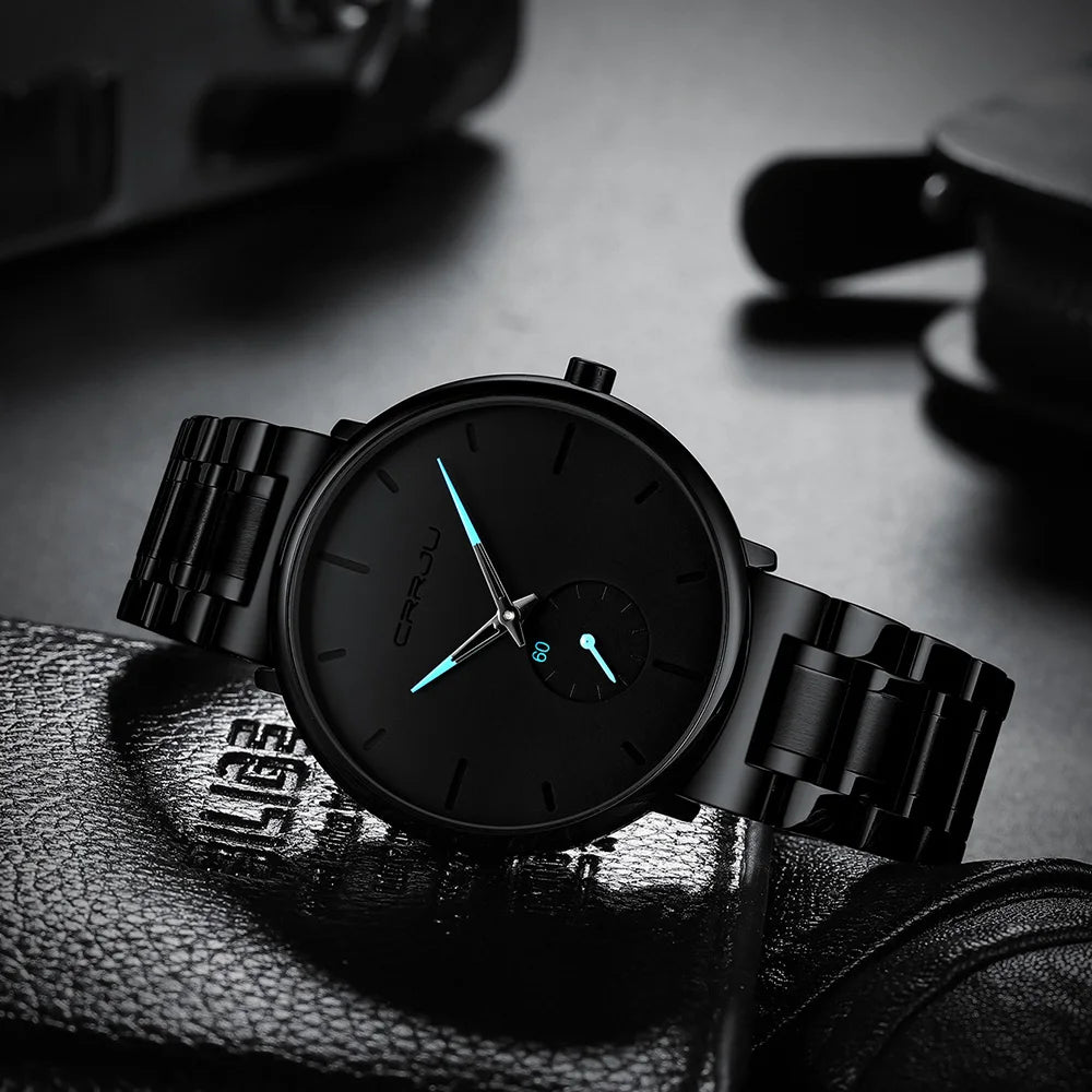 Watches Stainless Steel Men's Wrist Watch Casual Luxury Waterproof Sport Watch for Men Quartz Watch Relogio Masculino