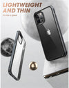 For iPhone 12 Pro Max Case 6.7 inch (2020) UB Edge Slim Frame Case Cover with TPU Inner Bumper & Transparent Back